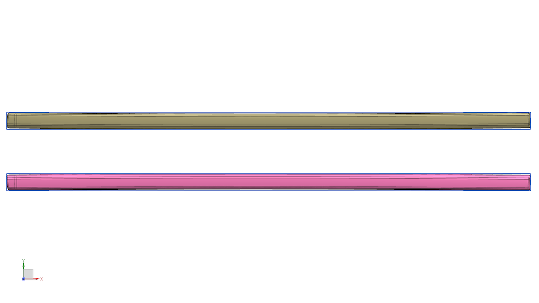Coast to Coast Side Molding, Chrome Plated, ABS Plastic, 42-3/4 Inch Length X 2 Inch Height, 1 Piece, Installs to Passanger Side Front Door – BCG046