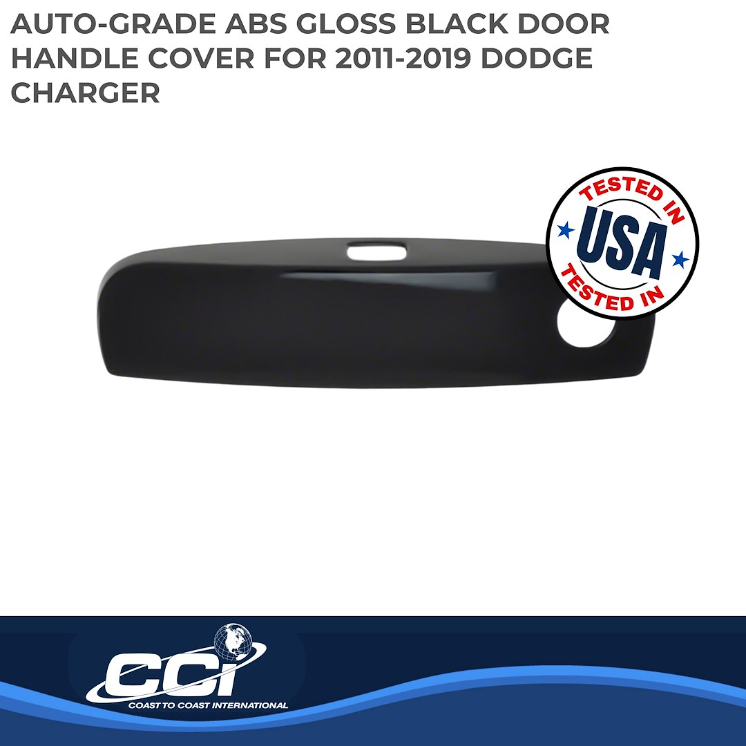 Coast to Coast Exterior Door Handle Cover, Gloss Black, ABS Plastic, With Door Handle Trim – DH6186B