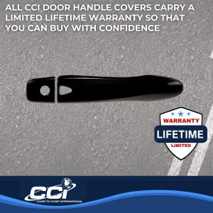 Coast to Coast Exterior Door Handle Cover, Black, ABS Plastic, With Door Handle Trim – DH6285B