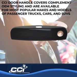 Coast to Coast Exterior Door Handle Cover, Black, ABS Plastic, With Door Handle Trim – DH6285B