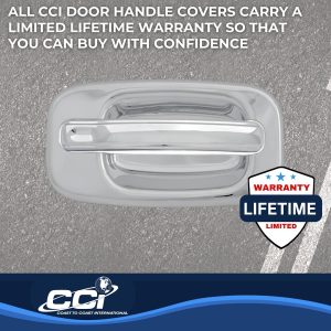 Coast to Coast Exterior Door Handle Cover, Chrome Plated, ABS Plastic, With Door Handle Trim – CCIDH68102B