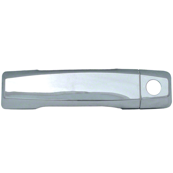 Coast to Coast Exterior Door Handle Cover, Chrome Plated, ABS Plastic, Levers Only, Without Keyhole, With Covers for 4 Doors – CCIDH68127B