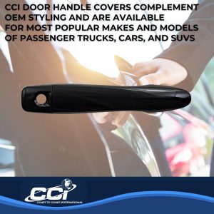 Coast to Coast Exterior Door Handle Cover, Gloss Black, ABS Plastic, Levers Only – CCIDH68524BBK