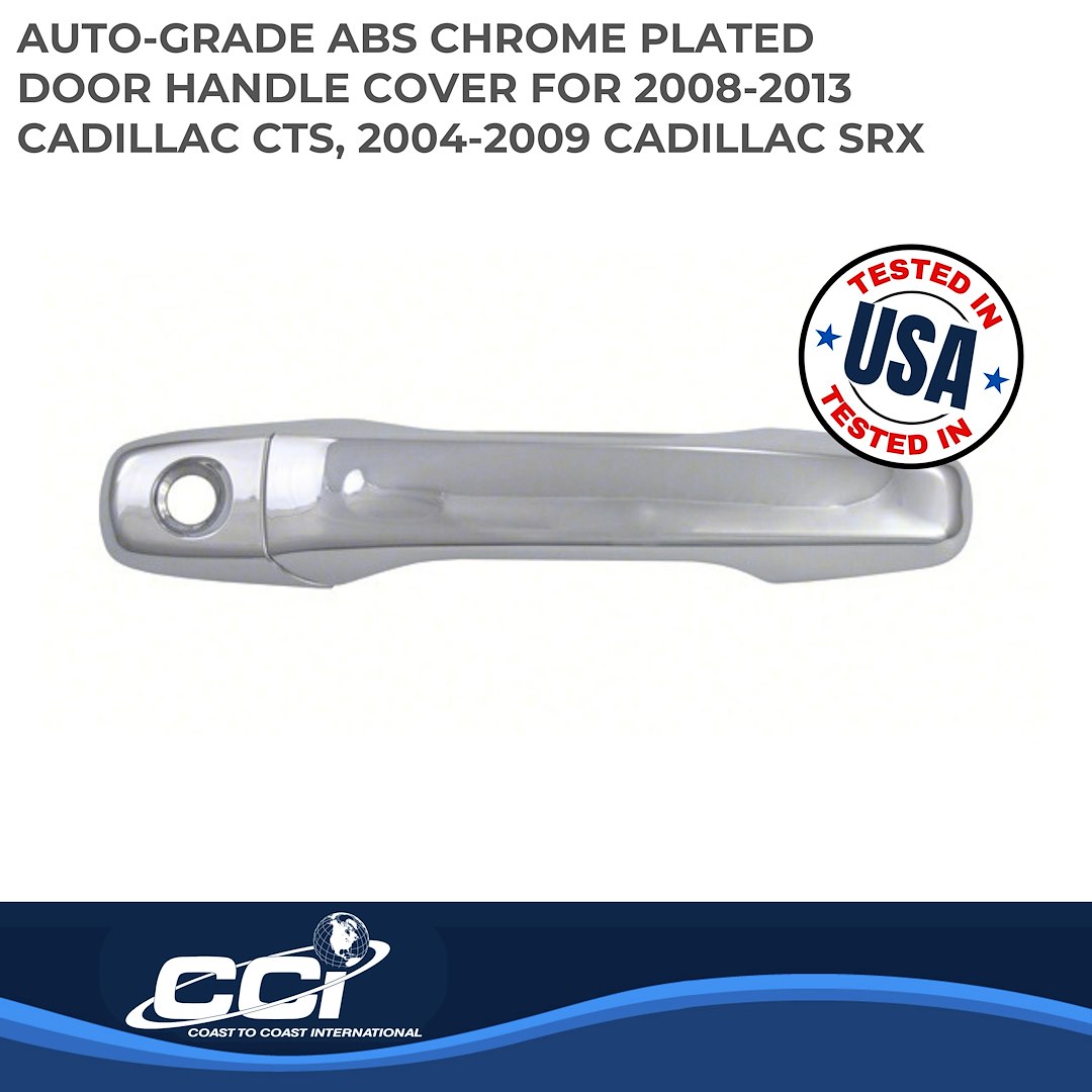 Coast to Coast Exterior Door Handle Cover, Chrome Plated, ABS Plastic, With Door Handle Trim – CCIDH68555S