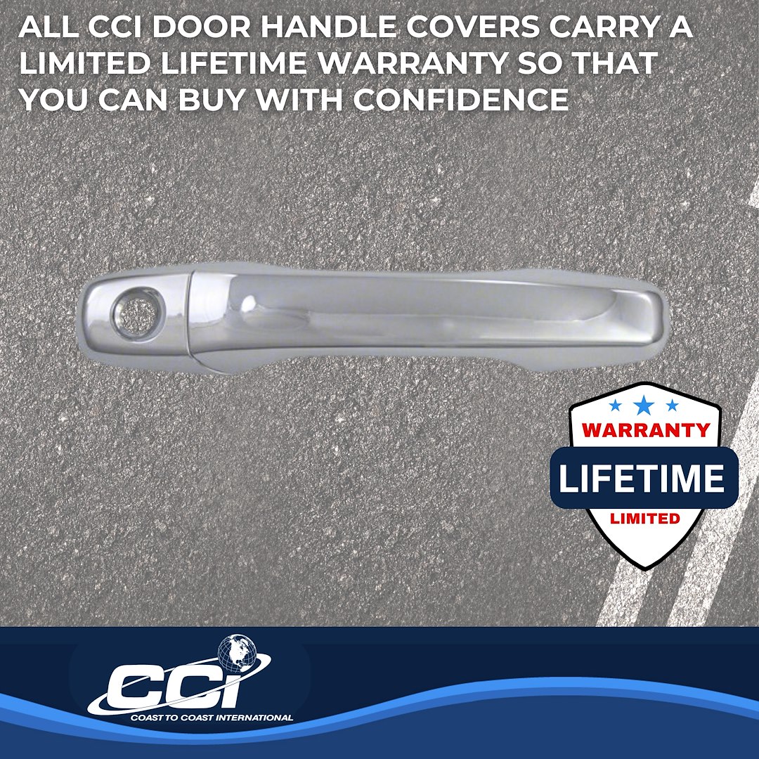 Coast to Coast Exterior Door Handle Cover, Chrome Plated, ABS Plastic, With Door Handle Trim – CCIDH68555S
