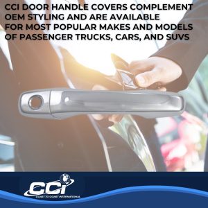 Coast to Coast Exterior Door Handle Cover, Chrome Plated, ABS Plastic, With Door Handle Trim – CCIDH68555S