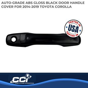 Coast to Coast Exterior Door Handle Cover, Gloss Black, ABS Plastic, With Door Handle Trim – DH68555SBK