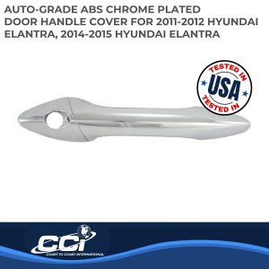 Coast to Coast Exterior Door Handle Cover, Chrome Plated, ABS Plastic, With Door Handle Trim, Without Passenger Side Keyhole – CCIDH68558B