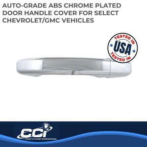 Coast to Coast Exterior Door Handle Cover, Chrome Plated, ABS Plastic, With Door Handle Trim – CCIDH68565B