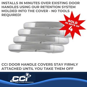 Coast to Coast Exterior Door Handle Cover, Chrome Plated, ABS Plastic, With Door Handle Trim – CCIDH68565B