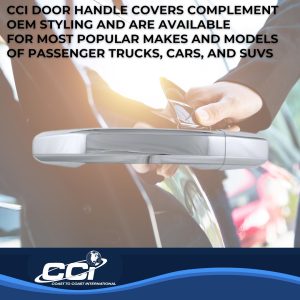 Coast to Coast Exterior Door Handle Cover, Chrome Plated, ABS Plastic, With Door Handle Trim – CCIDH68565B