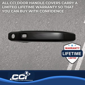 Coast to Coast Exterior Door Handle Cover, Black, ABS Plastic, With Door Handle Trim, Without Passenger Side Keyhole – CCIDH68565BLK