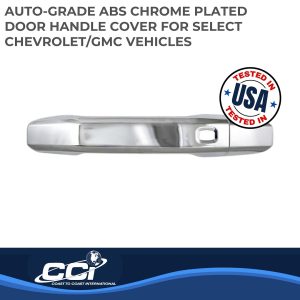 Coast to Coast Exterior Door Handle Cover, Chrome Plated, ABS Plastic, With Door Handle Trim – CCIDH68565S