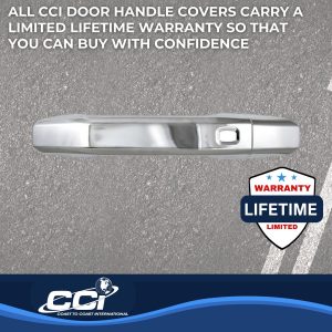 Coast to Coast Exterior Door Handle Cover, Chrome Plated, ABS Plastic, With Door Handle Trim – CCIDH68565S