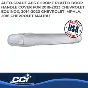 Coast to Coast Exterior Door Handle Cover, Chrome Plated, ABS Plastic, With Door Handle Trim – CCIDH68566S