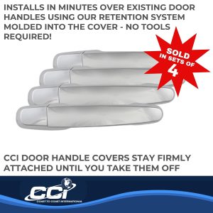 Coast to Coast Exterior Door Handle Cover, Chrome Plated, ABS Plastic, With Door Handle Trim – CCIDH68566S