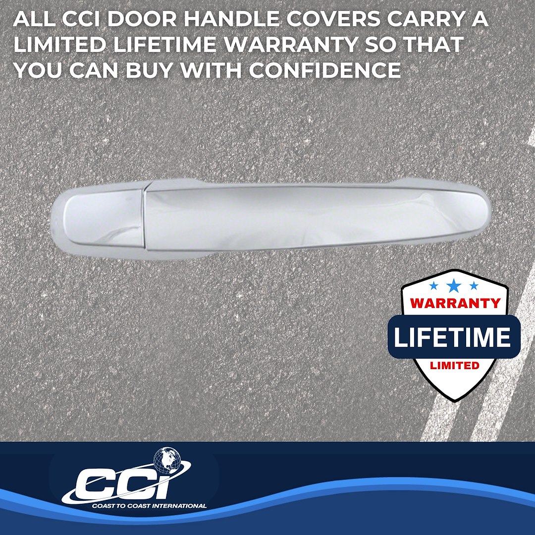 Coast to Coast Exterior Door Handle Cover, Chrome Plated, ABS Plastic, With Door Handle Trim – CCIDH68566S