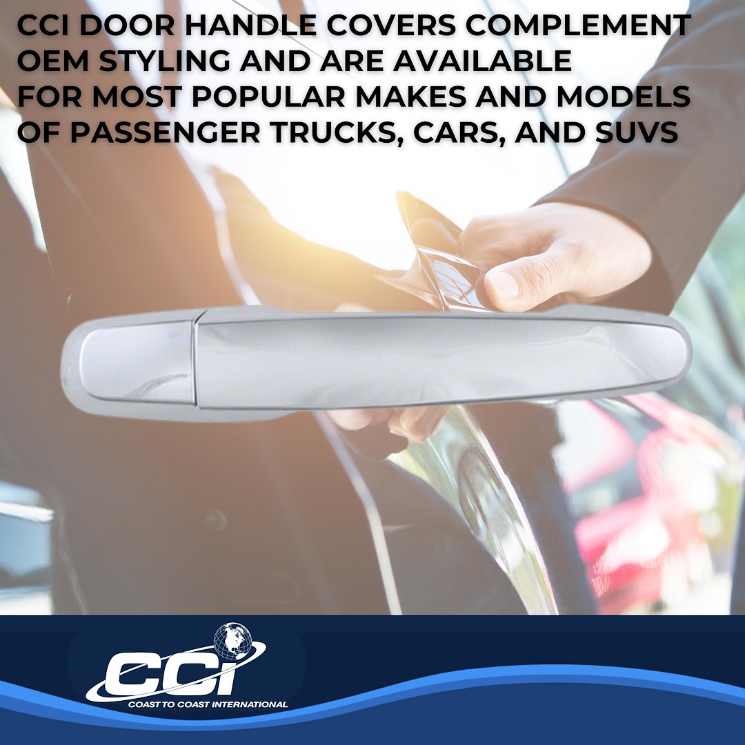 Coast to Coast Exterior Door Handle Cover, Chrome Plated, ABS Plastic, With Door Handle Trim – CCIDH68566S