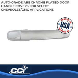 Coast to Coast Exterior Door Handle Cover, Chrome Plated, ABS Plastic, With Door Handle Trim – CCIDH68566S4