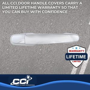 Coast to Coast Exterior Door Handle Cover, Chrome Plated, ABS Plastic, With Door Handle Trim – CCIDH68566S4