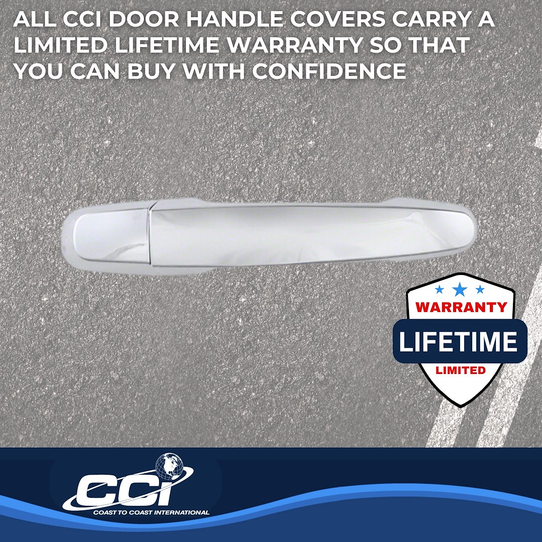 Coast to Coast Exterior Door Handle Cover, Chrome Plated, ABS Plastic, With Door Handle Trim – CCIDH68566S4