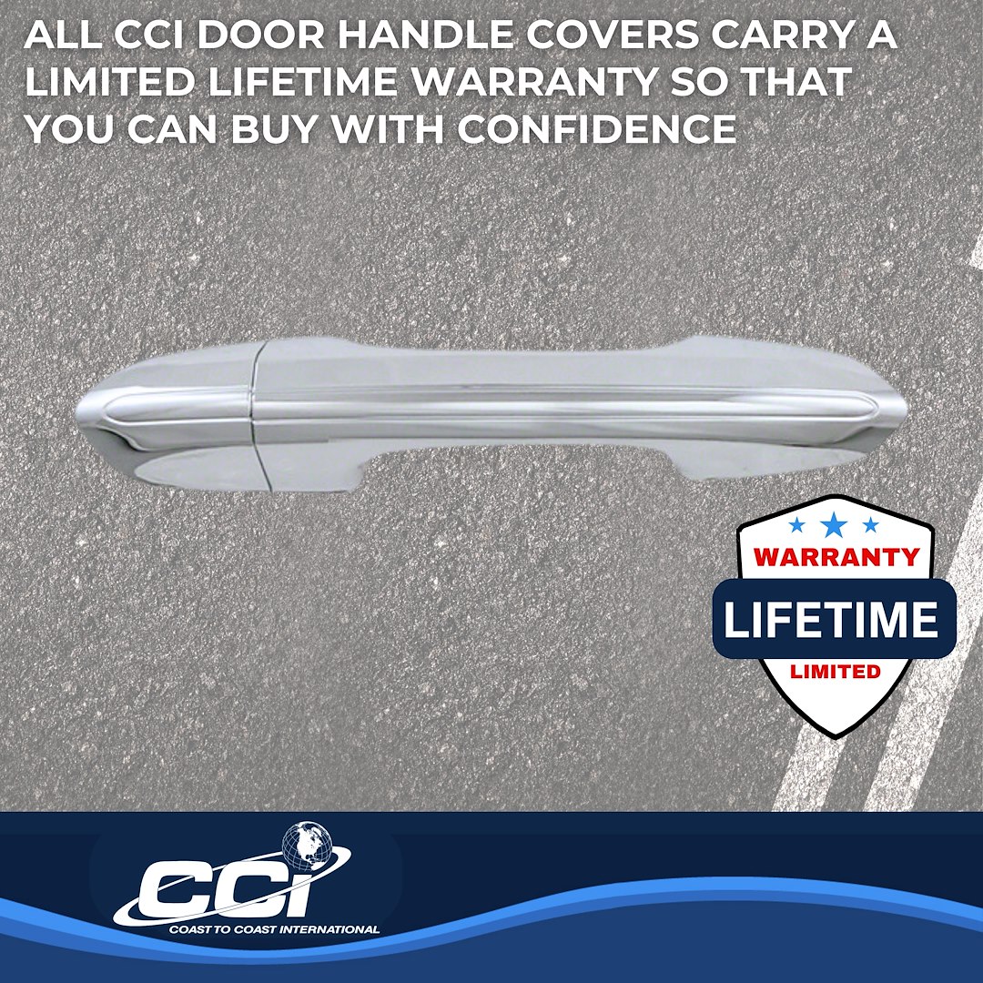 Coast to Coast Exterior Door Handle Cover, Chrome Plated, ABS Plastic, With Door Handle Trim – CCIDH68567B