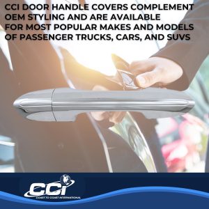Coast to Coast Exterior Door Handle Cover, Chrome Plated, ABS Plastic, With Door Handle Trim – CCIDH68567B