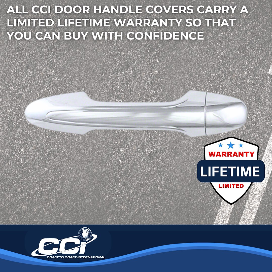 Coast to Coast Exterior Door Handle Cover, Chrome Plated, ABS Plastic, With Door Handle Trim – CCIDH68568B