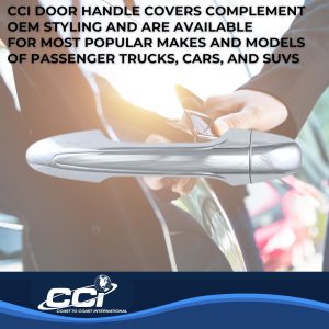 Coast to Coast Exterior Door Handle Cover, Chrome Plated, ABS Plastic, With Door Handle Trim – CCIDH68568B