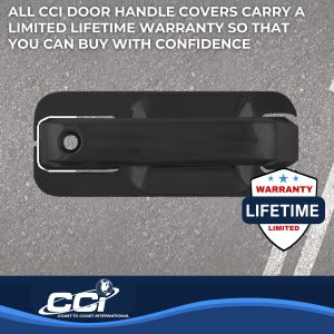 Coast to Coast Exterior Door Handle Cover, Black, ABS Plastic, With Door Handle Trim – CCIDH68570BBK