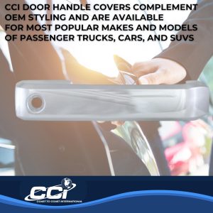 Coast to Coast Exterior Door Handle Cover, Chrome Plated, ABS Plastic, Lever Only, With Driver Side/ Without Passenger Side Keyhole – CCIDH68570C