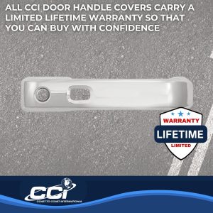 Coast to Coast Exterior Door Handle Cover, Chrome Plated, ABS Plastic, With Door Handle Trim, With Smart Key, With Covers for 4 Doors – CCIDH68570S