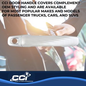 Coast to Coast Exterior Door Handle Cover, Chrome Plated, ABS Plastic, With Door Handle Trim, Without Passenger Side Keyhole – CCIDH68571B