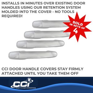 Coast to Coast Exterior Door Handle Cover, Black, ABS Plastic, With Door Handle Trim, Without Passenger Side Keyhole – CCIDH68571BBK