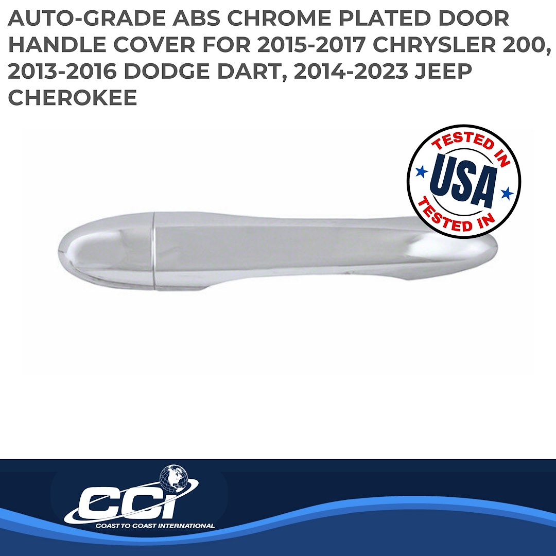 Coast to Coast Exterior Door Handle Cover, Chrome Plated, ABS Plastic, With Door Handle Trim – CCIDH68572B