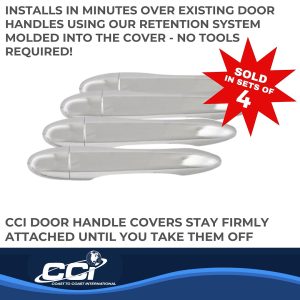 Coast to Coast Exterior Door Handle Cover, Chrome Plated, ABS Plastic, With Door Handle Trim – CCIDH68572B