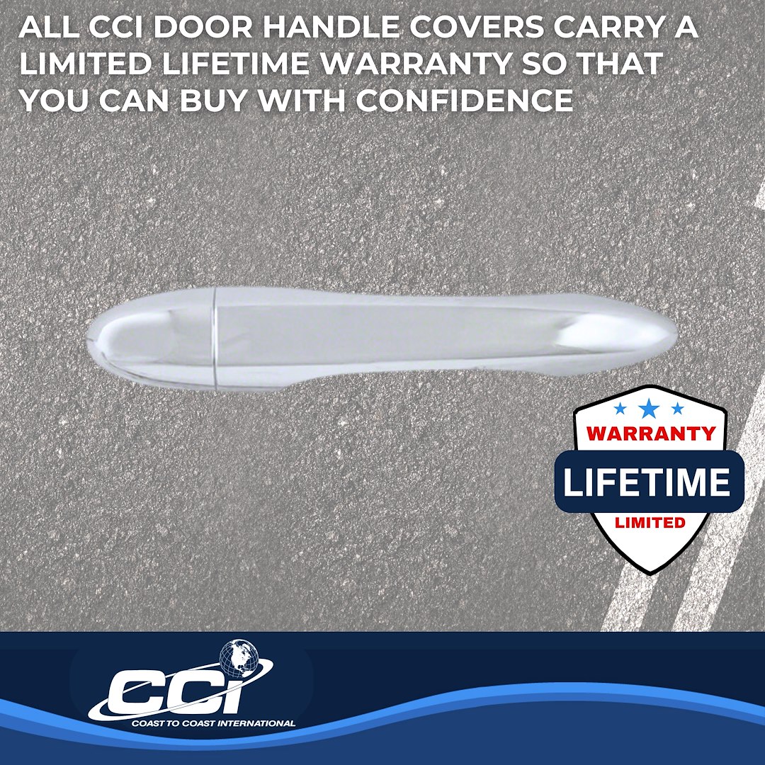 Coast to Coast Exterior Door Handle Cover, Chrome Plated, ABS Plastic, With Door Handle Trim – CCIDH68572B