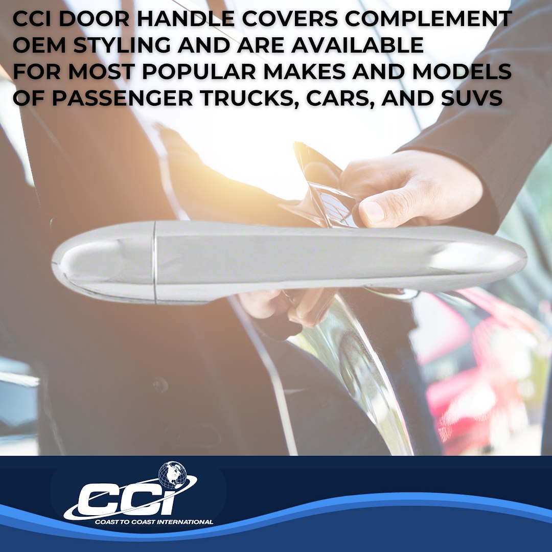 Coast to Coast Exterior Door Handle Cover, Chrome Plated, ABS Plastic, With Door Handle Trim – CCIDH68572B