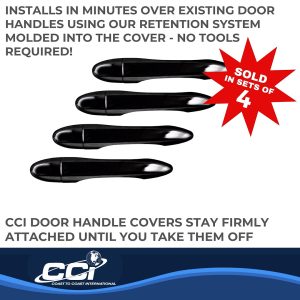 Coast to Coast Exterior Door Handle Cover, Black, ABS Plastic, With Door Handle Trim – CCIDH68572BBK