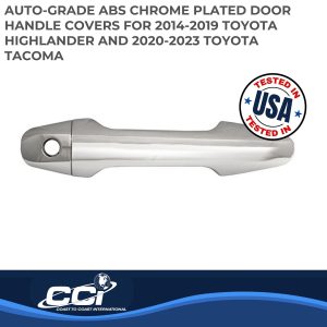 Coast to Coast Exterior Door Handle Cover, Chrome Plated, ABS Plastic, With Door Handle Trim – CCIDH68577B