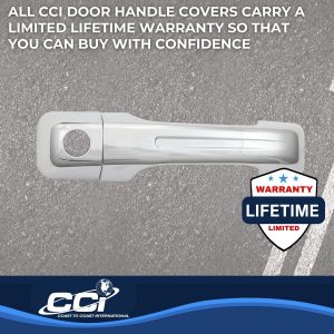 Coast to Coast Exterior Door Handle Cover, Chrome Plated, ABS Plastic, With Door Handle Trim – CCIDH68579B