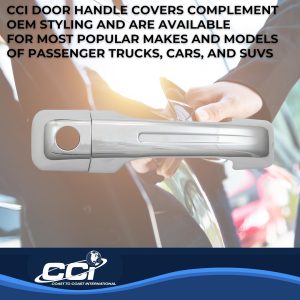 Coast to Coast Exterior Door Handle Cover, Chrome Plated, ABS Plastic, With Door Handle Trim – CCIDH68579B