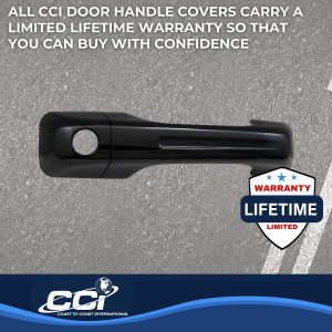 Coast to Coast Exterior Door Handle Cover, Black, ABS Plastic, With Door Handle Trim, With Driver Side/ Without Passenger Side Keyhole – CCIDH68579BBK