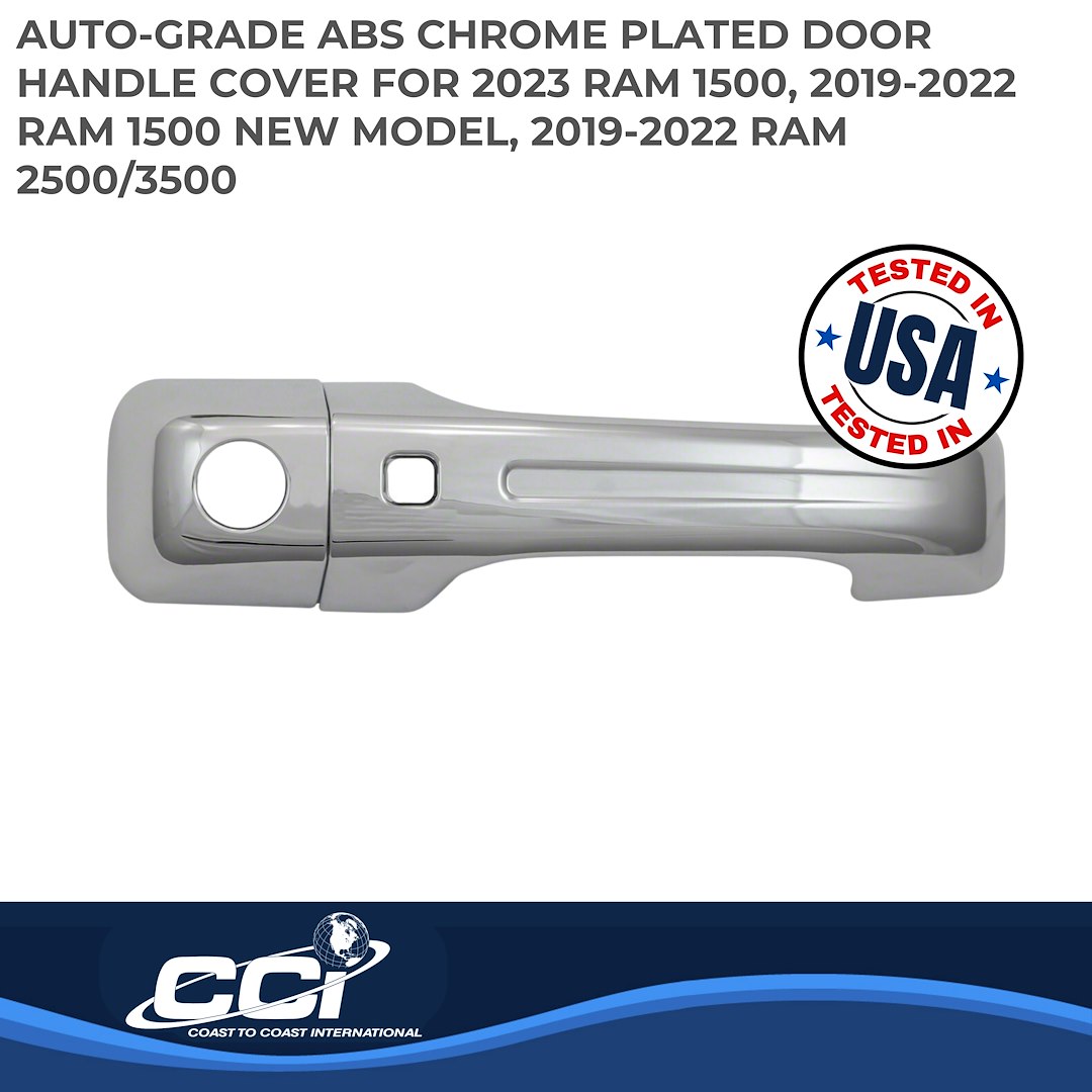Coast to Coast Exterior Door Handle Cover, Chrome Plated, ABS Plastic, With Door Handle Trim – CCIDH68579S