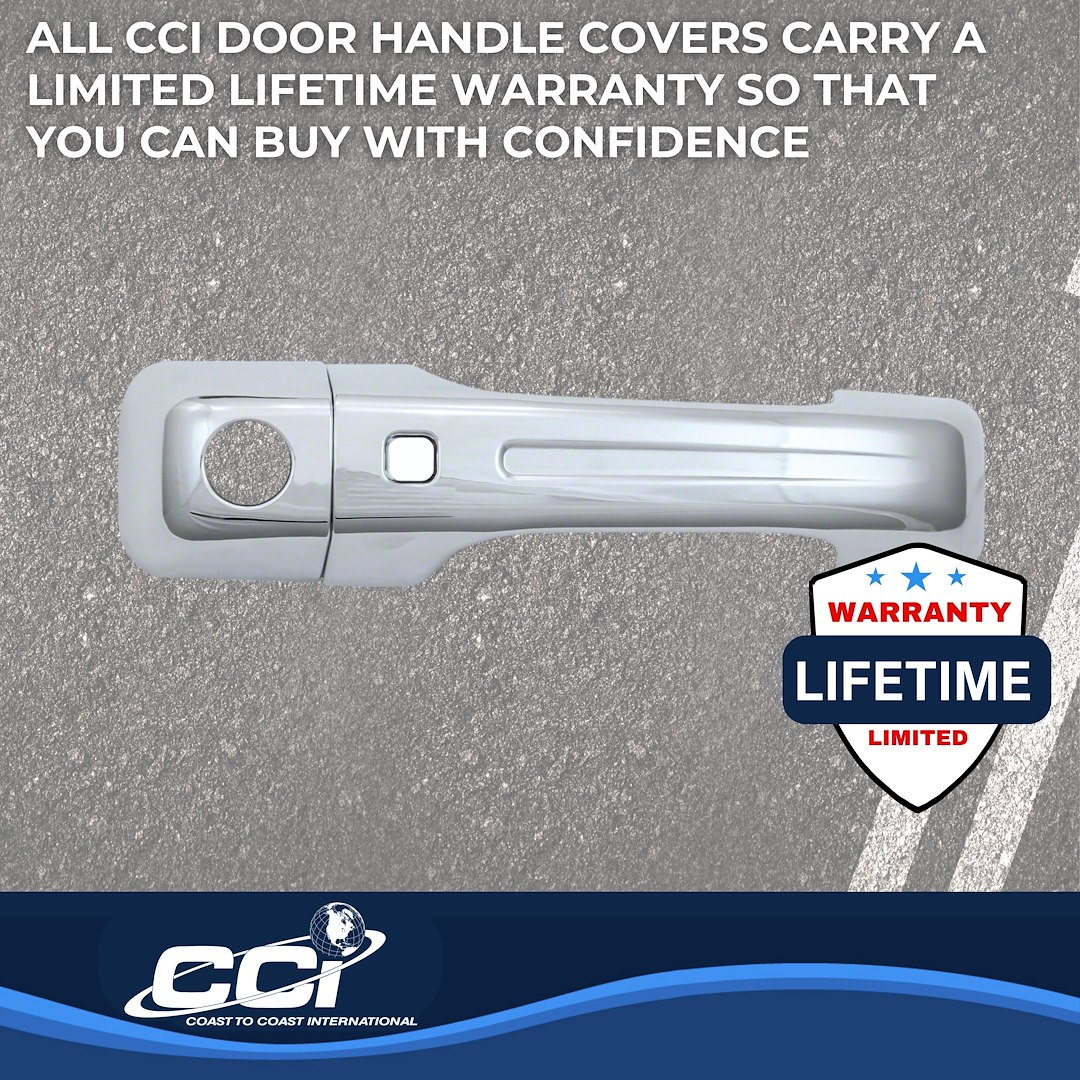Coast to Coast Exterior Door Handle Cover, Chrome Plated, ABS Plastic, With Door Handle Trim – CCIDH68579S