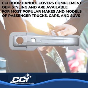 Coast to Coast Exterior Door Handle Cover, Chrome Plated, ABS Plastic, With Door Handle Trim – CCIDH68579S