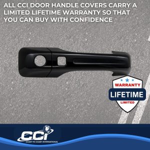 Coast to Coast Exterior Door Handle Cover, Black, ABS Plastic, With Door Handle Trim – CCIDH68579SBK
