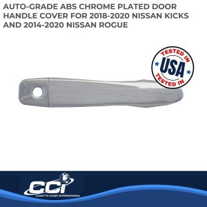 Coast to Coast Exterior Door Handle Cover, Chrome Plated, ABS Plastic, Levers Only – CCIDH68581B