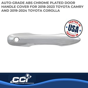 Coast to Coast Exterior Door Handle Cover, Chrome Plated, ABS Plastic, Lever Only – CCIDH68584B