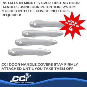 Coast to Coast Exterior Door Handle Cover, Chrome Plated, ABS Plastic, Lever Only – CCIDH68584B